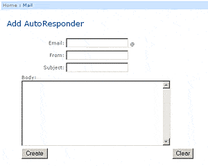 Configure Email Auto Responders